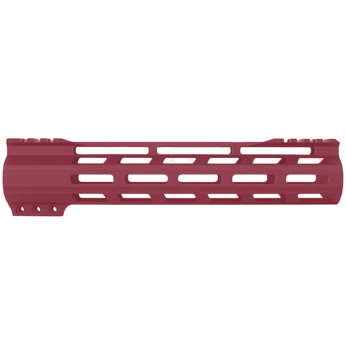 AR-15 M-Lok 10" Super Slim Free Float Hybrid Top Cut Handguard - Cranberry Frost