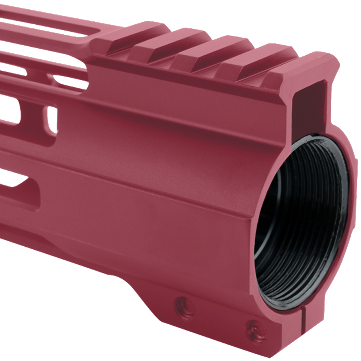 AR-15 M-Lok 10" Super Slim Free Float Hybrid Top Cut Handguard - Cranberry Frost