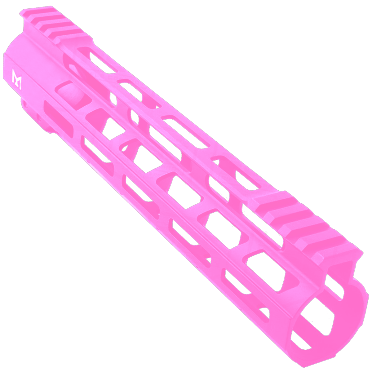 AR-15 M-Lok 10" Super Slim Free Float Hybrid Top Cut Handguard - Sig Pink