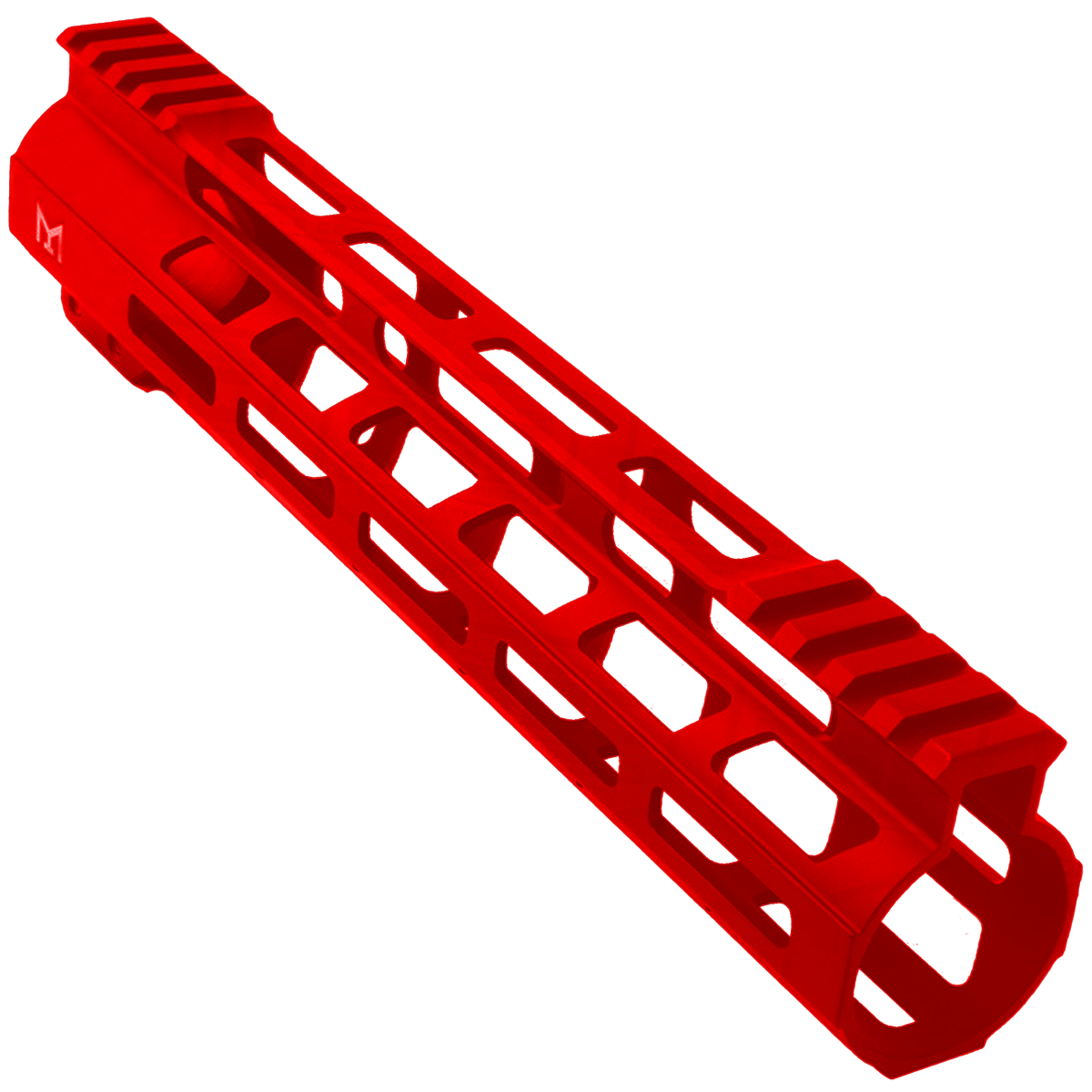 AR-15 M-Lok 10" Super Slim Free Float Hybrid Top Cut Handguard - Red