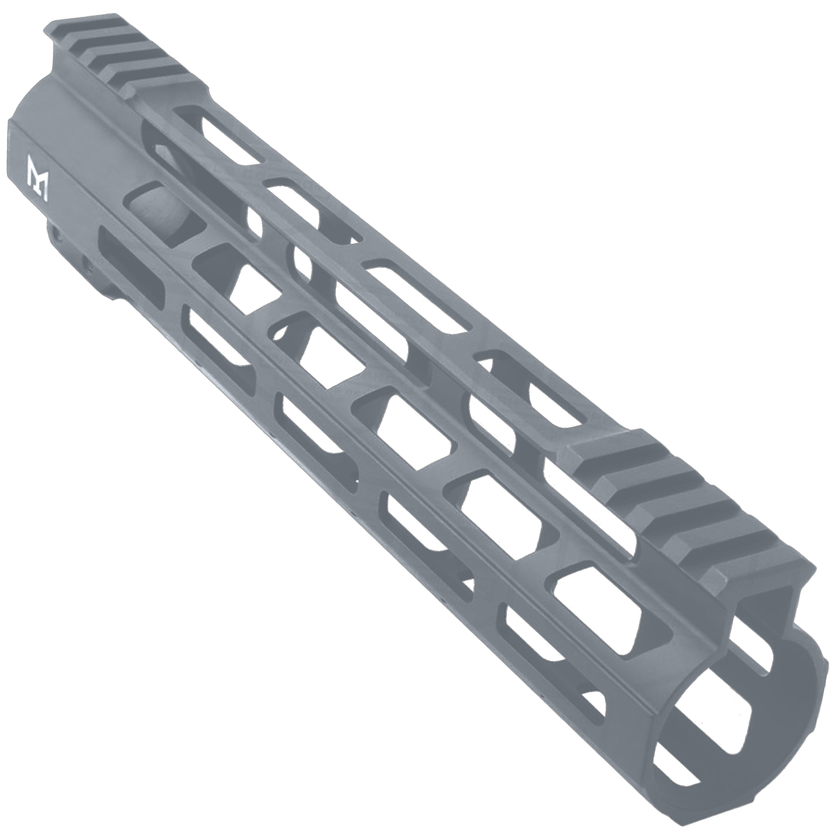 AR-15 M-Lok 10" Super Slim Free Float Hybrid Top Cut Handguard - Sniper Gray