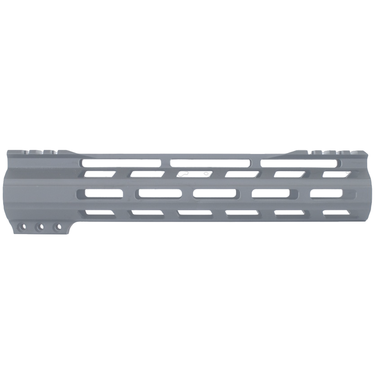 AR-15 M-Lok 10" Super Slim Free Float Hybrid Top Cut Handguard - Sniper Gray