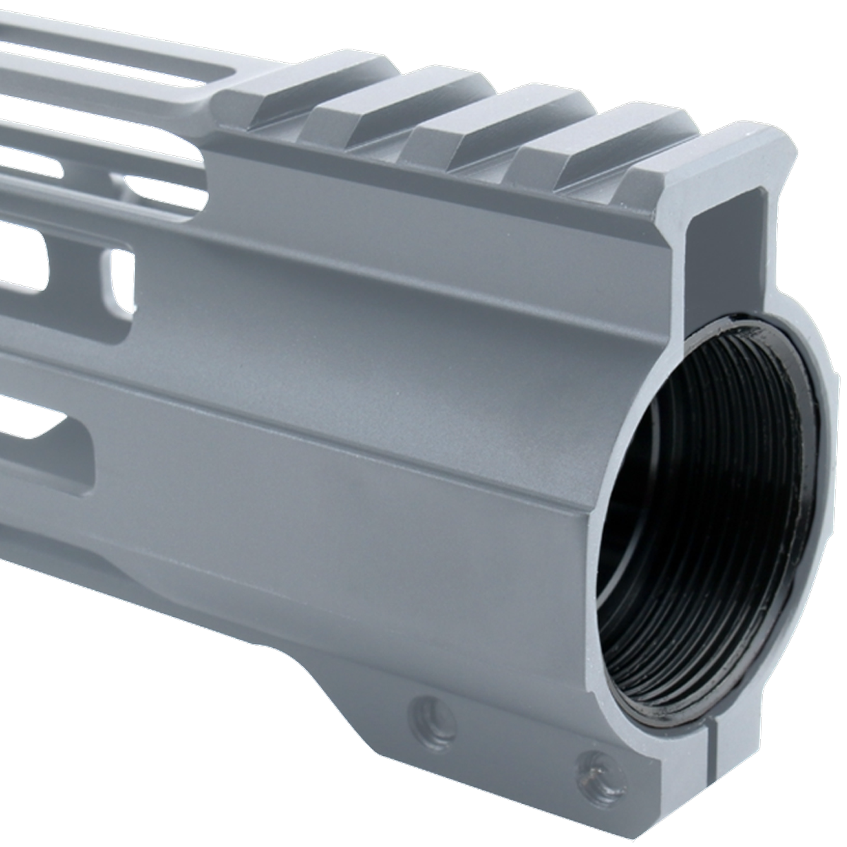 AR-15 M-Lok 10" Super Slim Free Float Hybrid Top Cut Handguard - Sniper Gray