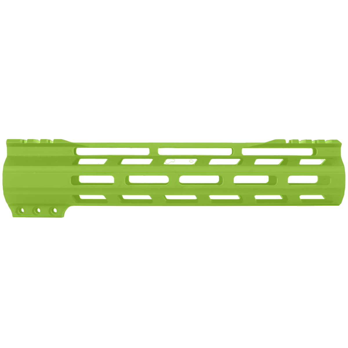 AR-15 M-Lok 10" Super Slim Free Float Hybrid Top Cut Handguard - Zombie Green