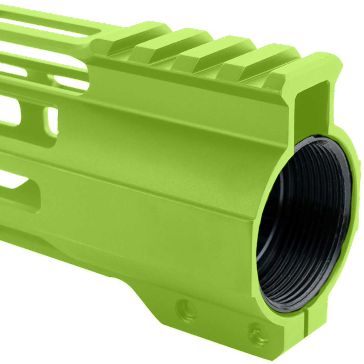 AR-15 M-Lok 10" Super Slim Free Float Hybrid Top Cut Handguard - Zombie Green