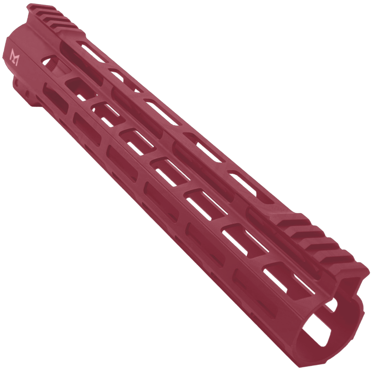 AR-15 M-Lok 12" Super Slim Free Float Hybrid Top Cut Handguard - Cranberry Frost