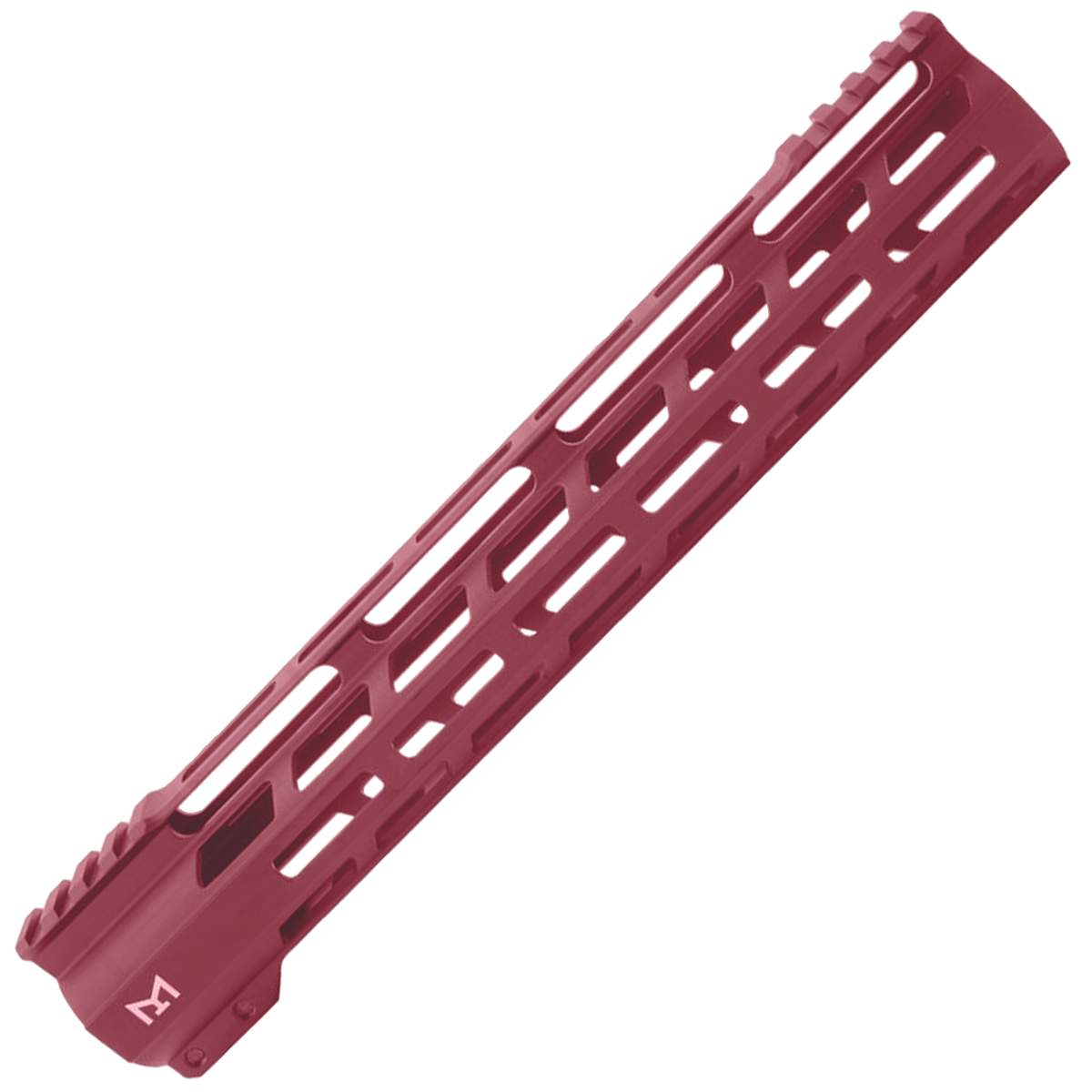 AR-15 M-Lok 12" Super Slim Free Float Hybrid Top Cut Handguard - Cranberry Frost