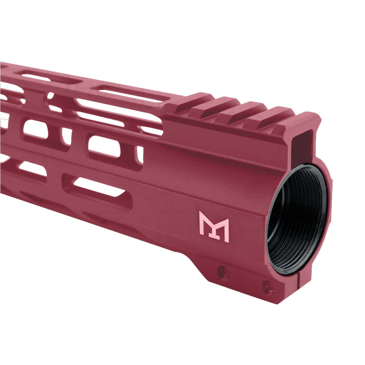 AR-15 M-Lok 12" Super Slim Free Float Hybrid Top Cut Handguard - Cranberry Frost