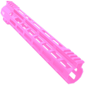 AR-15 M-Lok 12" Super Slim Free Float Hybrid Top Cut Handguard - Sig Pink