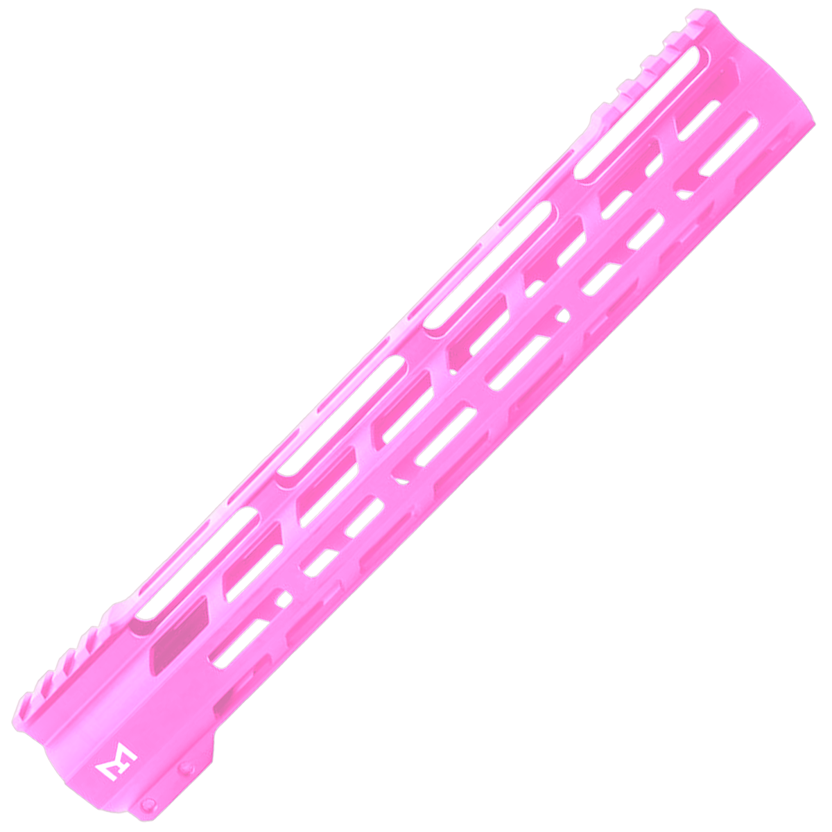 AR-15 M-Lok 12" Super Slim Free Float Hybrid Top Cut Handguard - Sig Pink