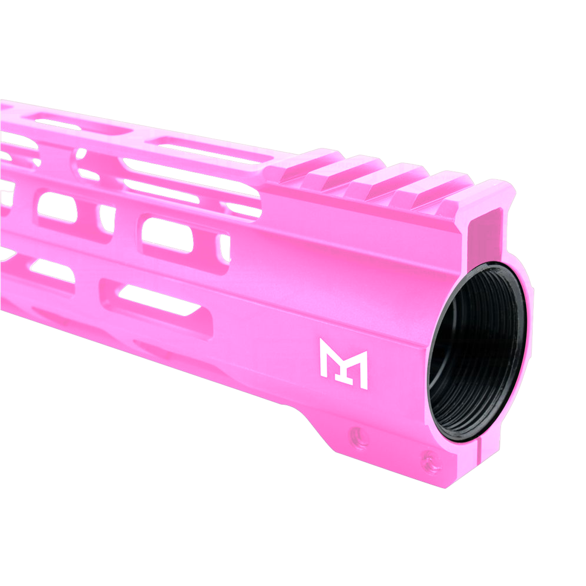 AR-15 M-Lok 12" Super Slim Free Float Hybrid Top Cut Handguard - Sig Pink