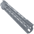 AR-15 M-Lok 12" Super Slim Free Float Hybrid Top Cut Handguard - Sniper Gray
