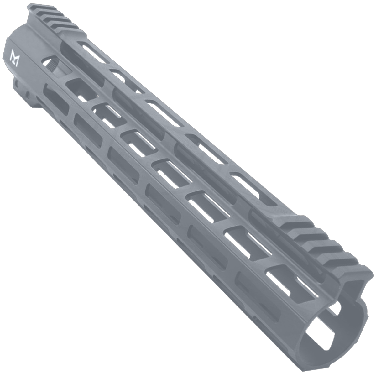 AR-15 M-Lok 12" Super Slim Free Float Hybrid Top Cut Handguard - Sniper Gray