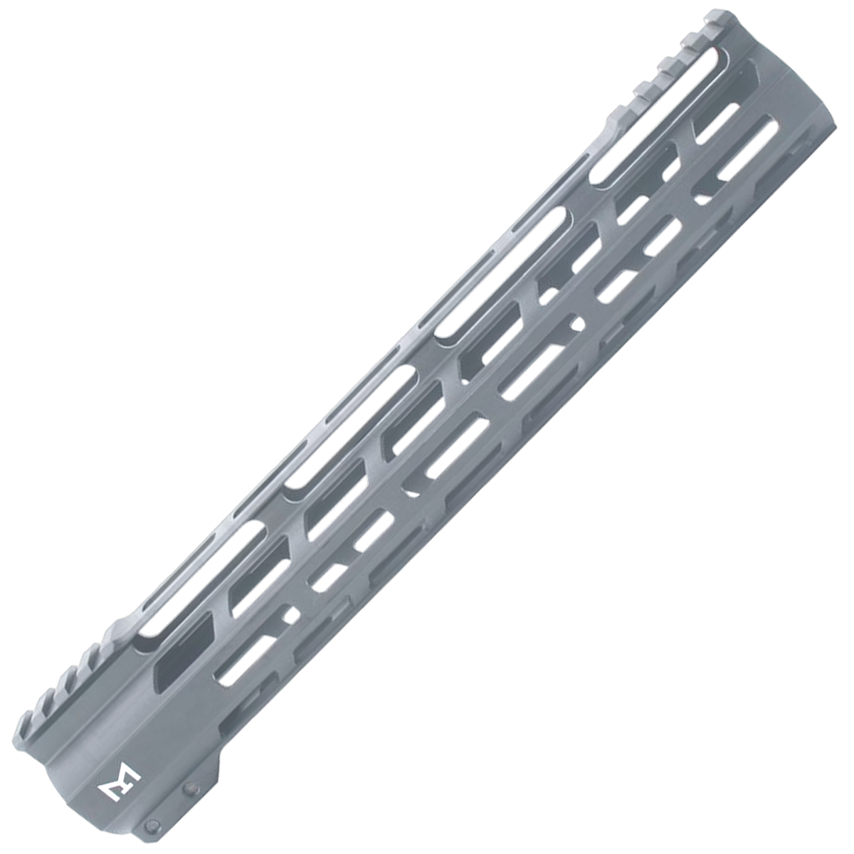 AR-15 M-Lok 12" Super Slim Free Float Hybrid Top Cut Handguard - Sniper Gray