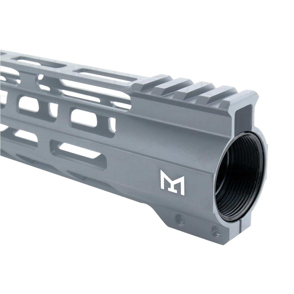 AR-15 M-Lok 12" Super Slim Free Float Hybrid Top Cut Handguard - Sniper Gray
