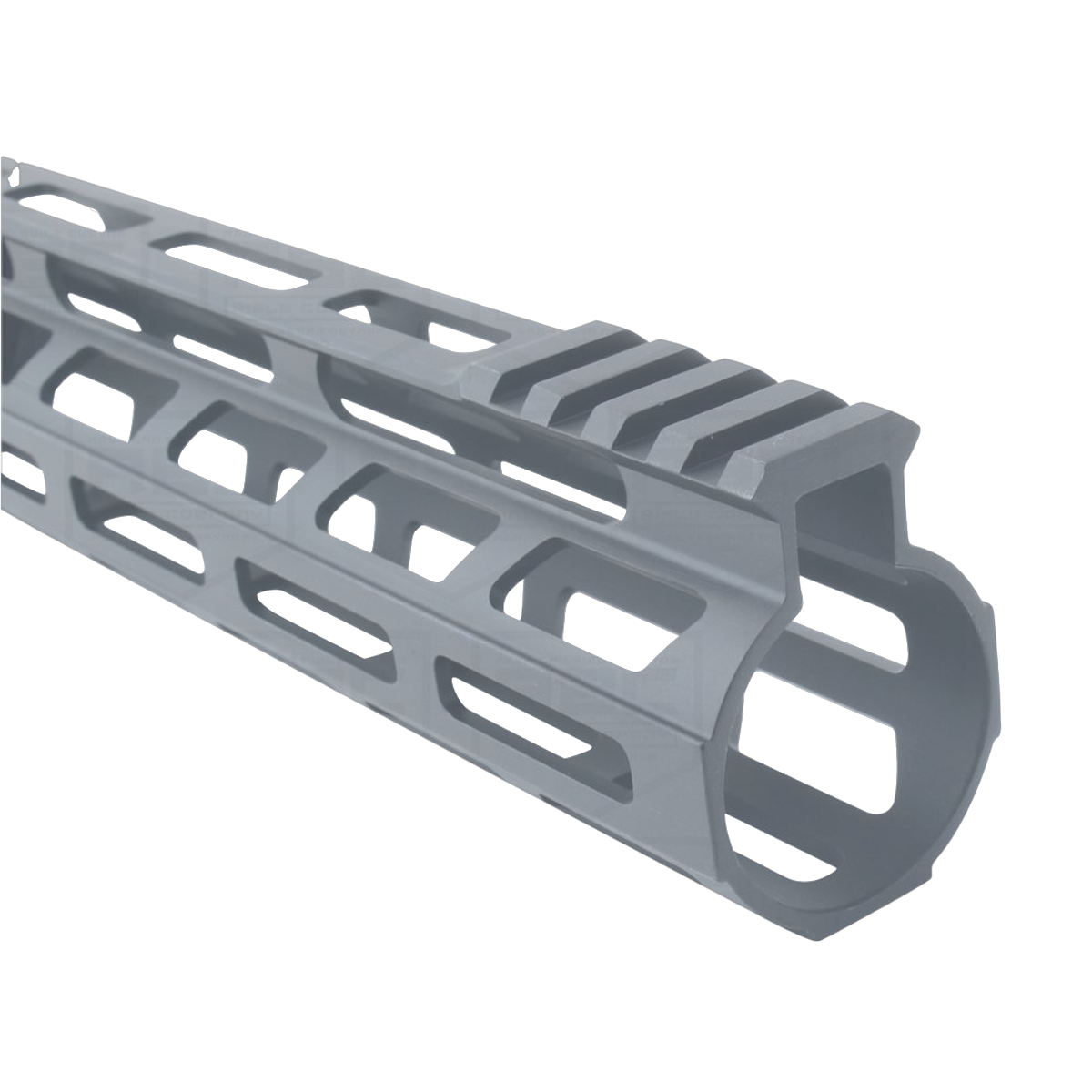 AR-15 M-Lok 12" Super Slim Free Float Hybrid Top Cut Handguard - Sniper Gray