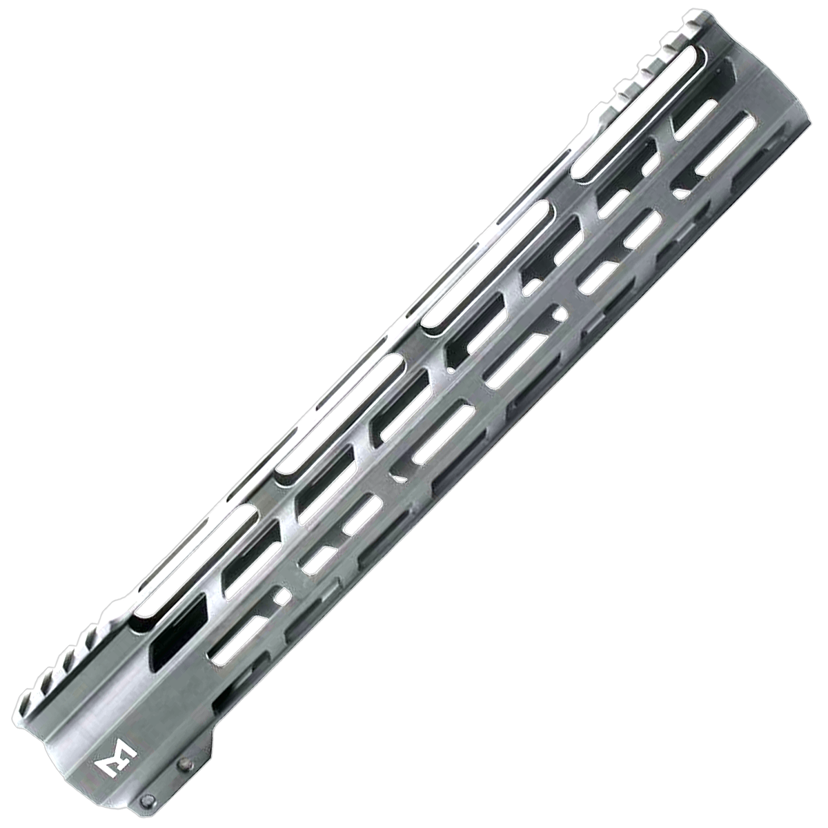AR-15 M-Lok 12" Super Slim Free Float Hybrid Top Cut Handguard - Tungsten Gray