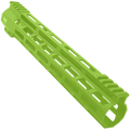 AR-15 M-Lok 12" Super Slim Free Float Hybrid Top Cut Handguard - Zombie Gold