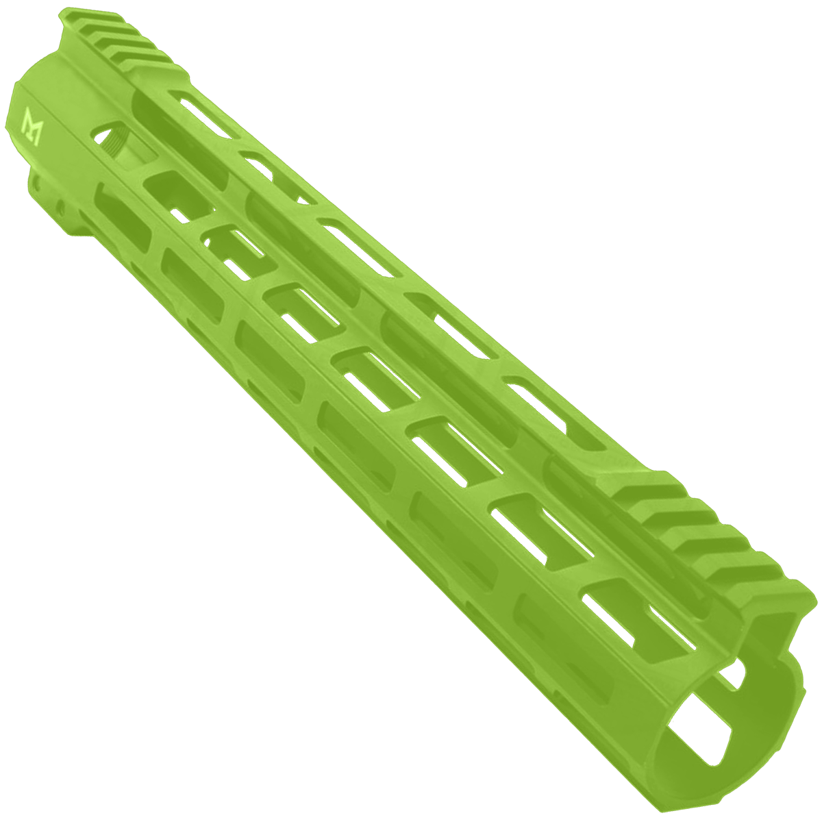 AR-15 M-Lok 12" Super Slim Free Float Hybrid Top Cut Handguard - Zombie Gold