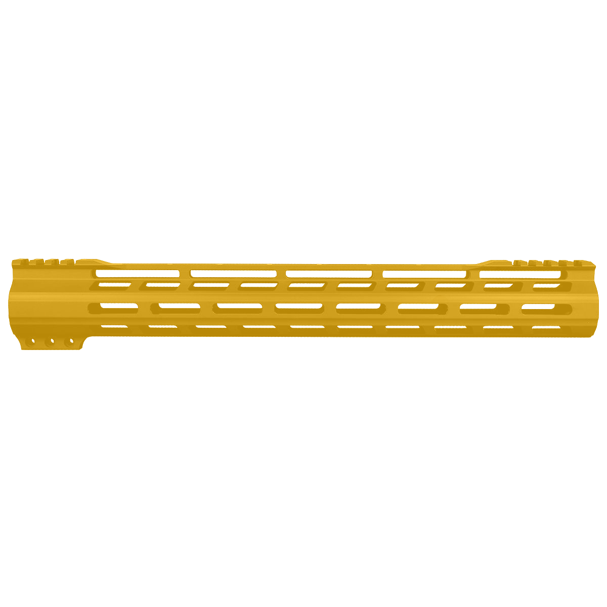 AR-15 M-Lok 15" Super Slim Free Float Hybrid Top Cut Handguard-Cerakote Gold