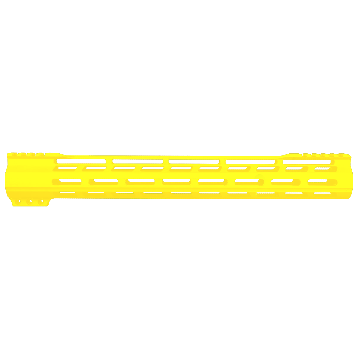 AR-15 M-Lok 15" Super Slim Free Float Hybrid Top Cut Handguard-Cerakote Lemon Zest