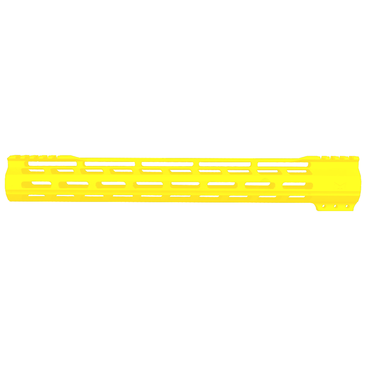 AR-15 M-Lok 15" Super Slim Free Float Hybrid Top Cut Handguard-Cerakote Lemon Zest