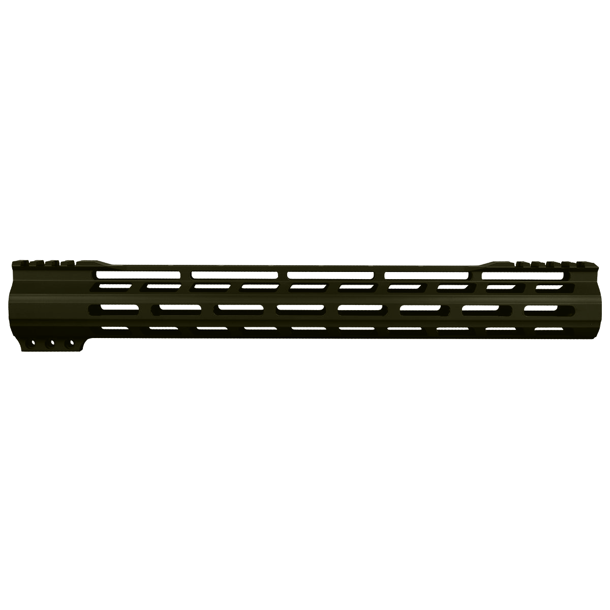 AR-15 M-Lok 15" Super Slim Free Float Hybrid Top Cut Handguard - Cerakote Magpul ODG