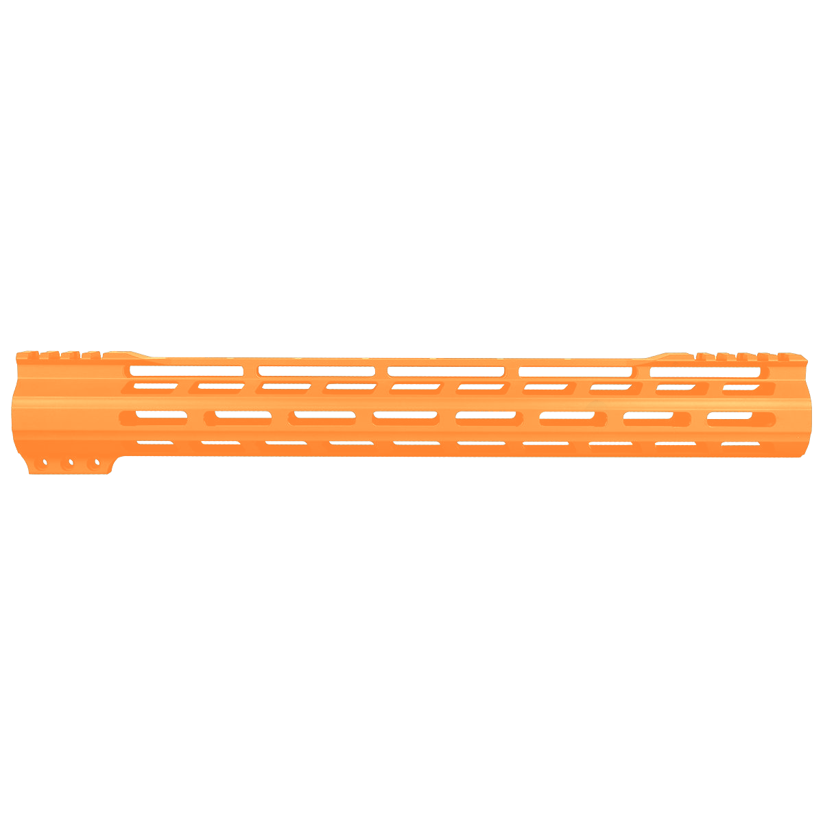 AR-15 M-Lok 15" Super Slim Free Float Hybrid Top Cut Handguard-Cerakote Tequila Sunrise Orange