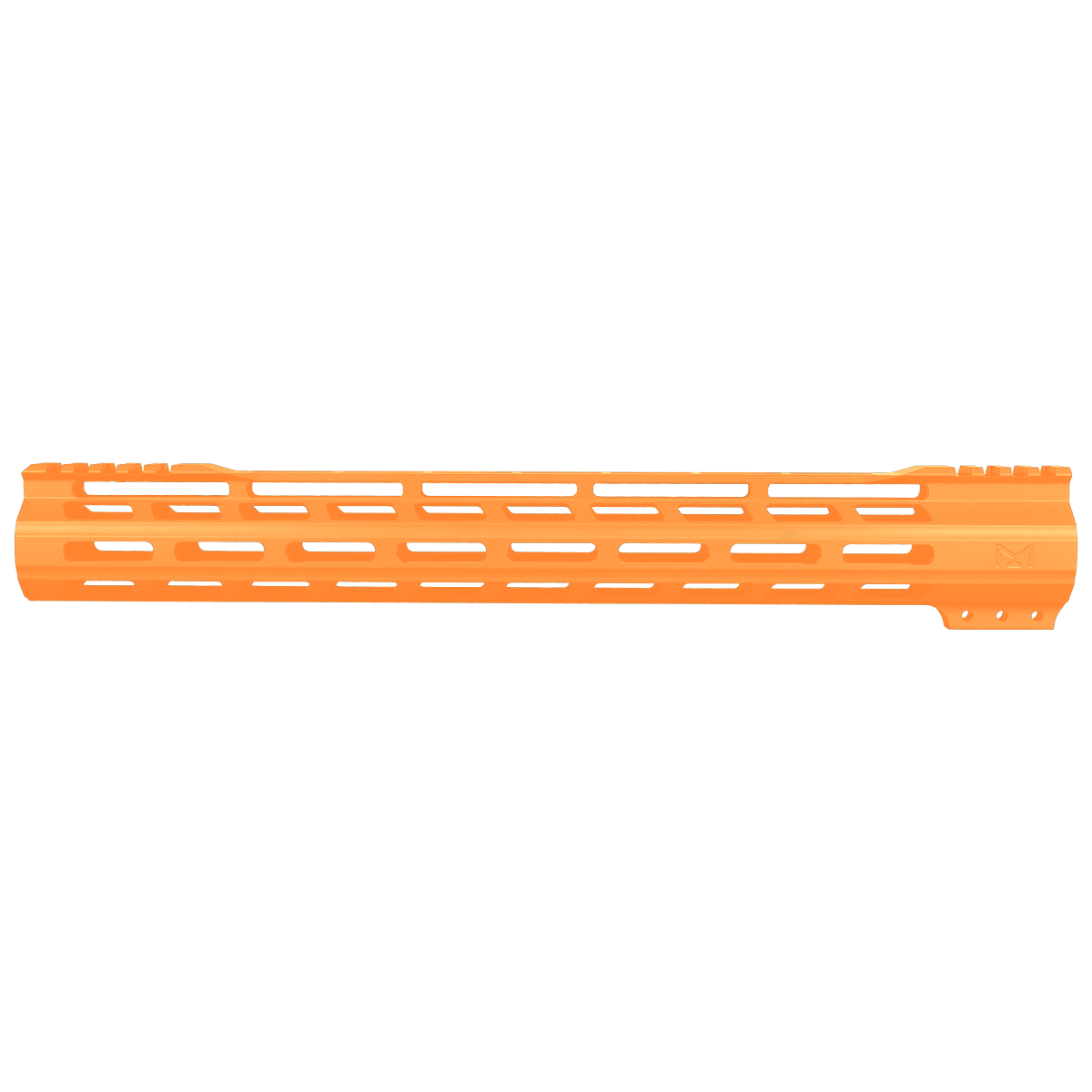 AR-15 M-Lok 15" Super Slim Free Float Hybrid Top Cut Handguard-Cerakote Tequila Sunrise Orange