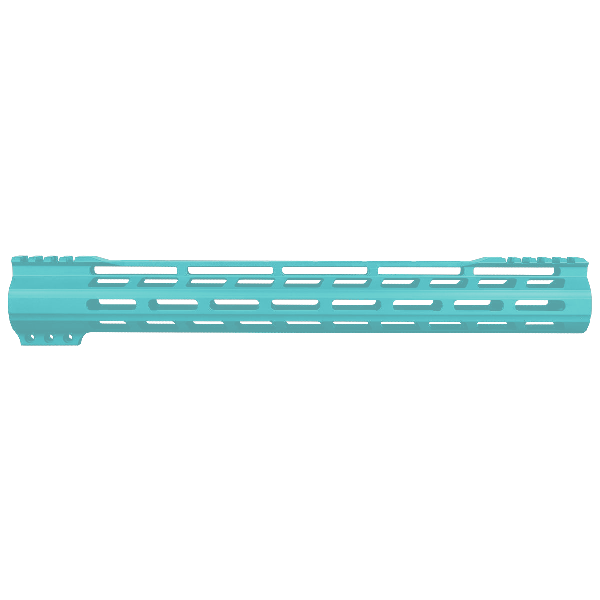 AR-15 M-Lok 15" Super Slim Free Float Hybrid Top Cut Handguard - Cerakote Robins Egg Blue