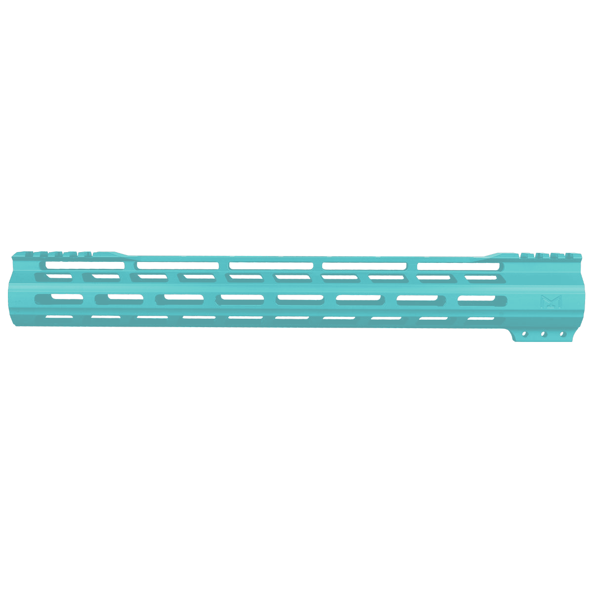 AR-15 M-Lok 15" Super Slim Free Float Hybrid Top Cut Handguard - Cerakote Robins Egg Blue