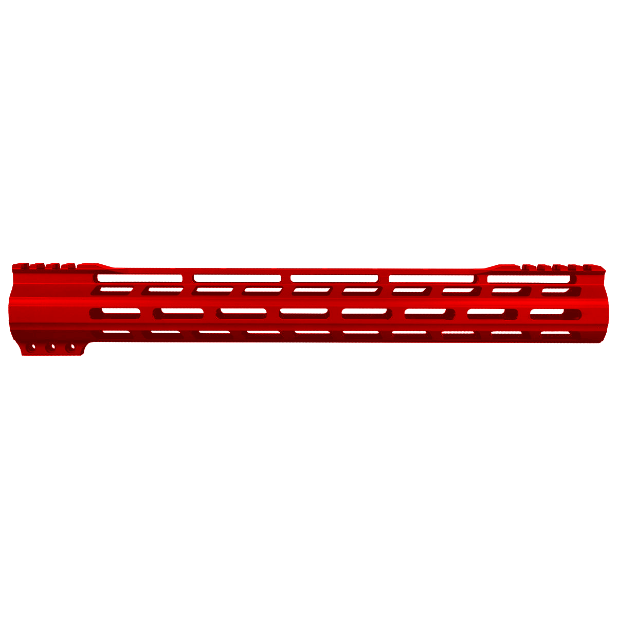 AR-15 M-Lok 15" Super Slim Free Float Hybrid Top Cut Handguard-Cerakote Red