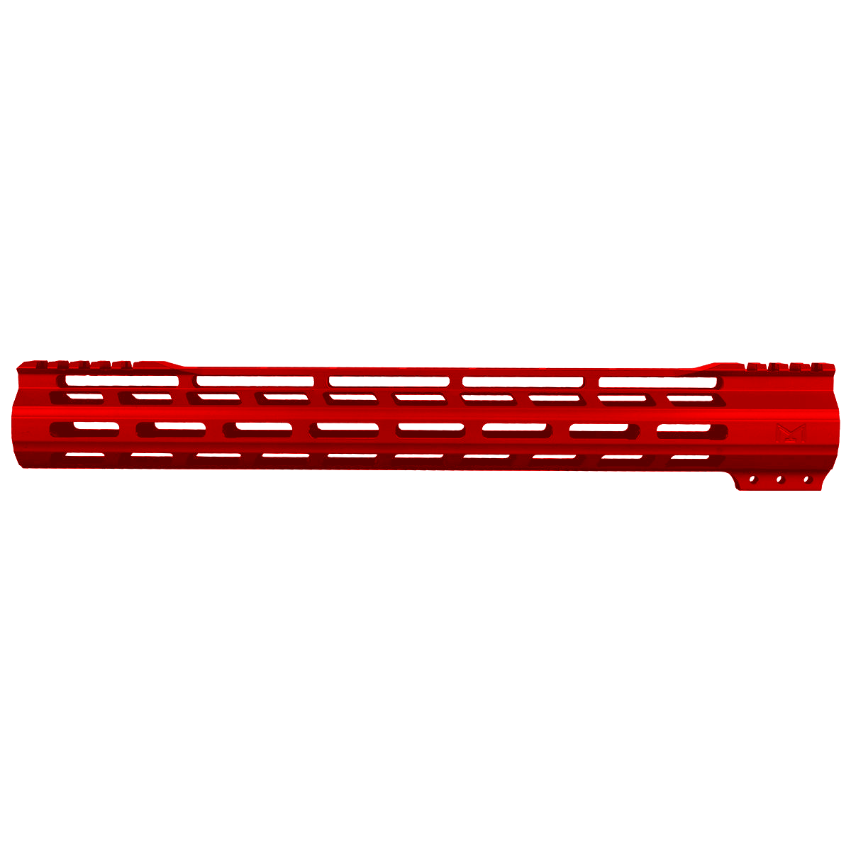 AR-15 M-Lok 15" Super Slim Free Float Hybrid Top Cut Handguard-Cerakote Red