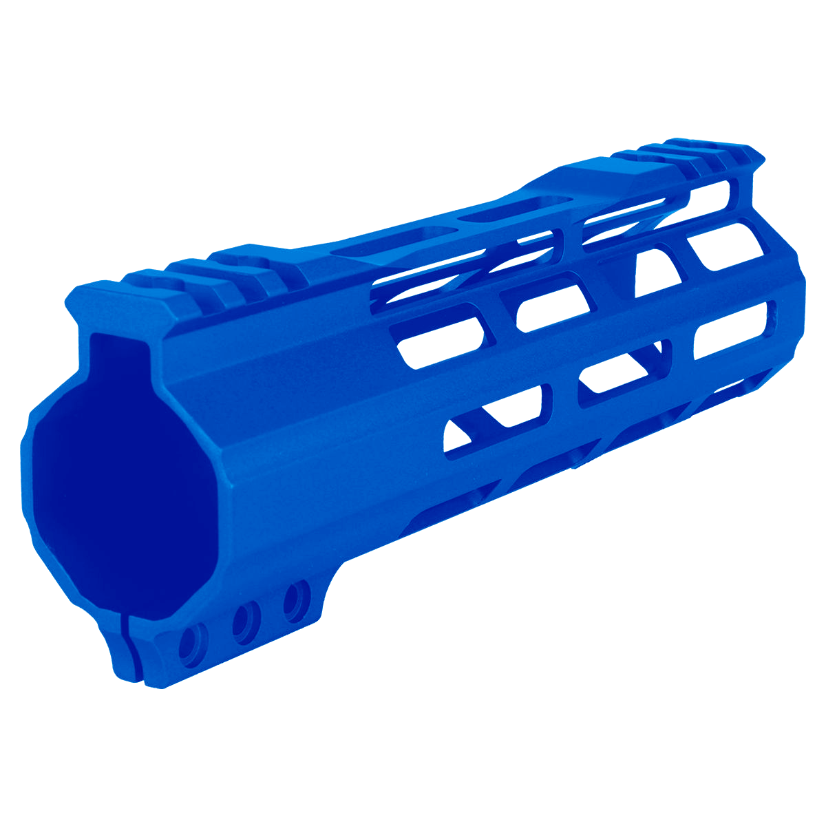 AR-15 M-Lok 7" Super Slim Free Float Hybrid Top Cut Handguard - Flame Blue