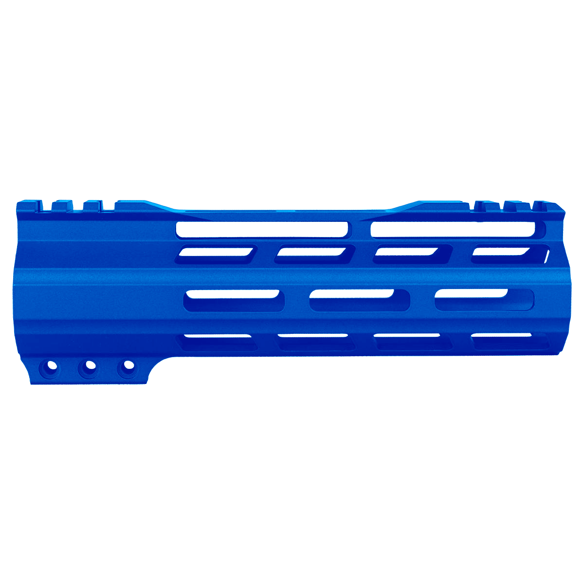 AR-15 M-Lok 7" Super Slim Free Float Hybrid Top Cut Handguard - Flame Blue