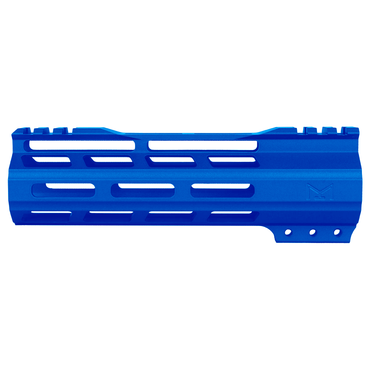 AR-15 M-Lok 7" Super Slim Free Float Hybrid Top Cut Handguard - Flame Blue
