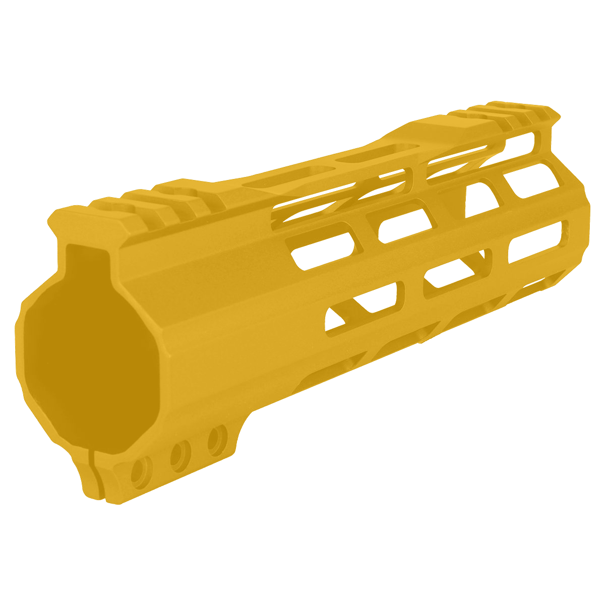 AR-15 M-Lok 7" Super Slim Free Float Hybrid Top Cut Handguard-Cerakote Gold
