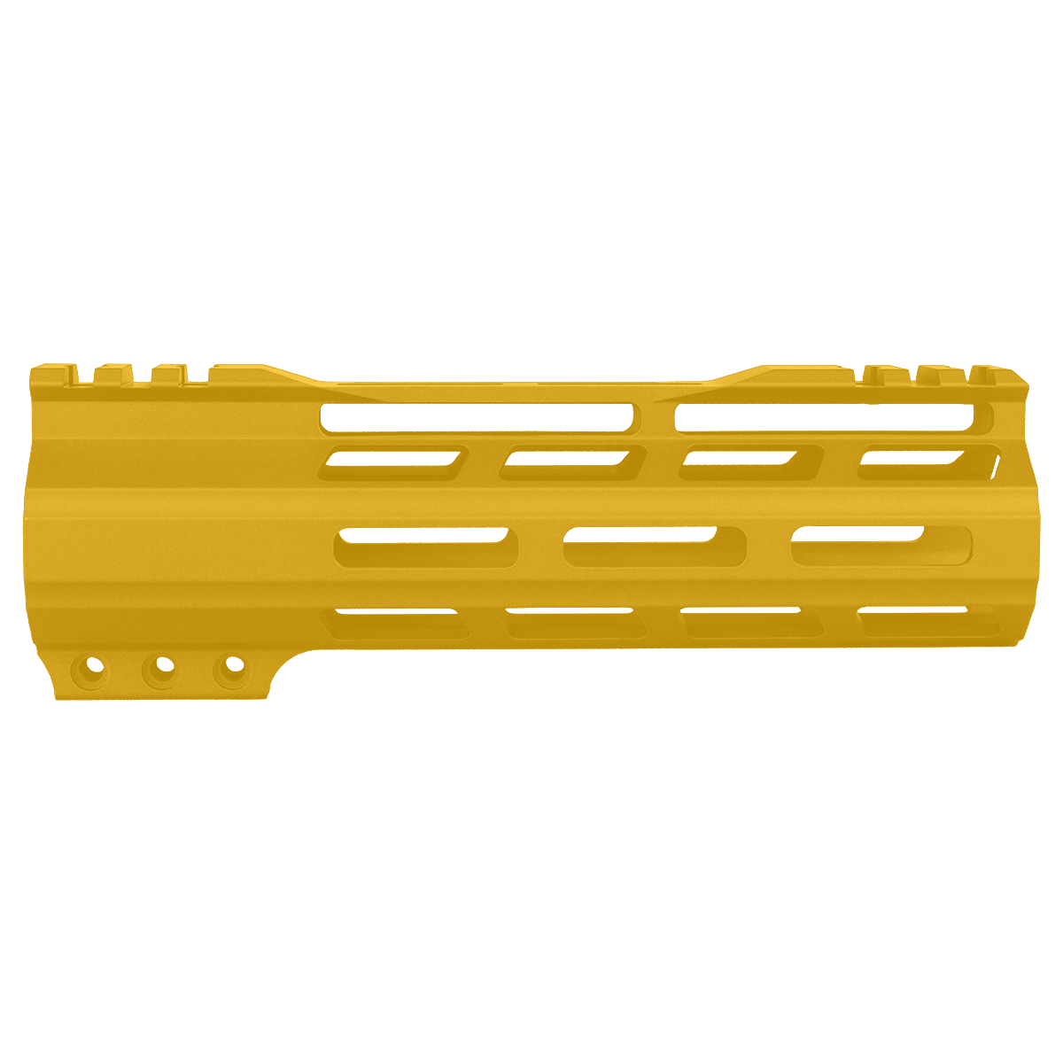 AR-15 M-Lok 7" Super Slim Free Float Hybrid Top Cut Handguard-Cerakote Gold