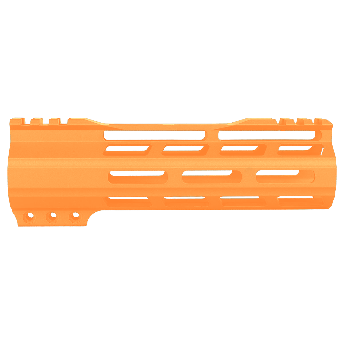 AR-15 M-Lok 7" Super Slim Free Float Hybrid Top Cut Handguard-Cerakote Tequila Sunrise Orange