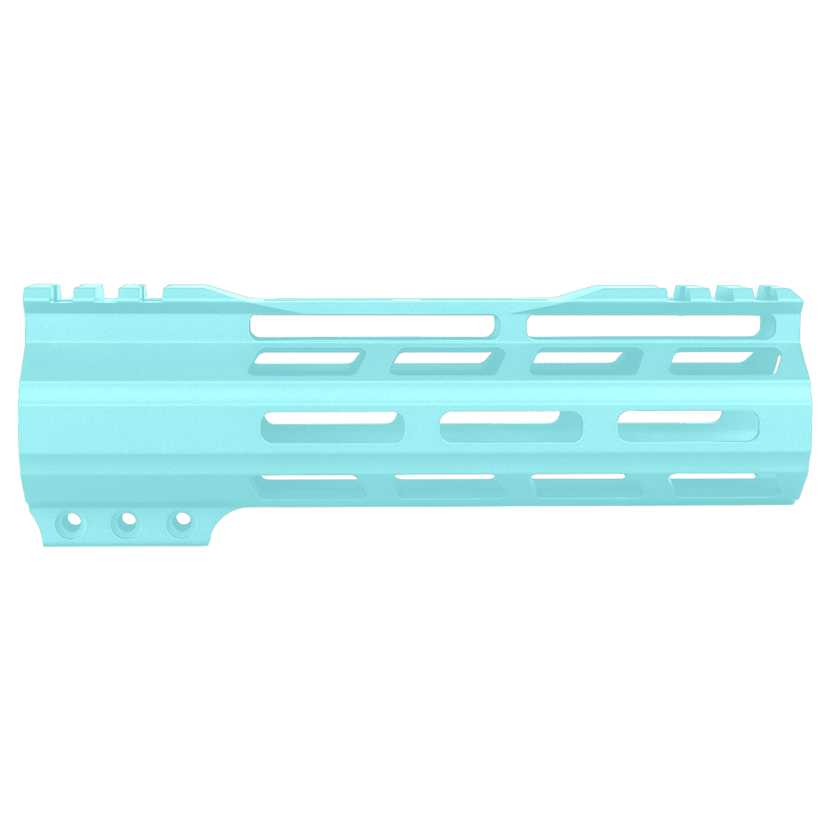 AR-15 M-Lok 7" Super Slim Free Float Hybrid Top Cut Handguard - Robins Egg Blue