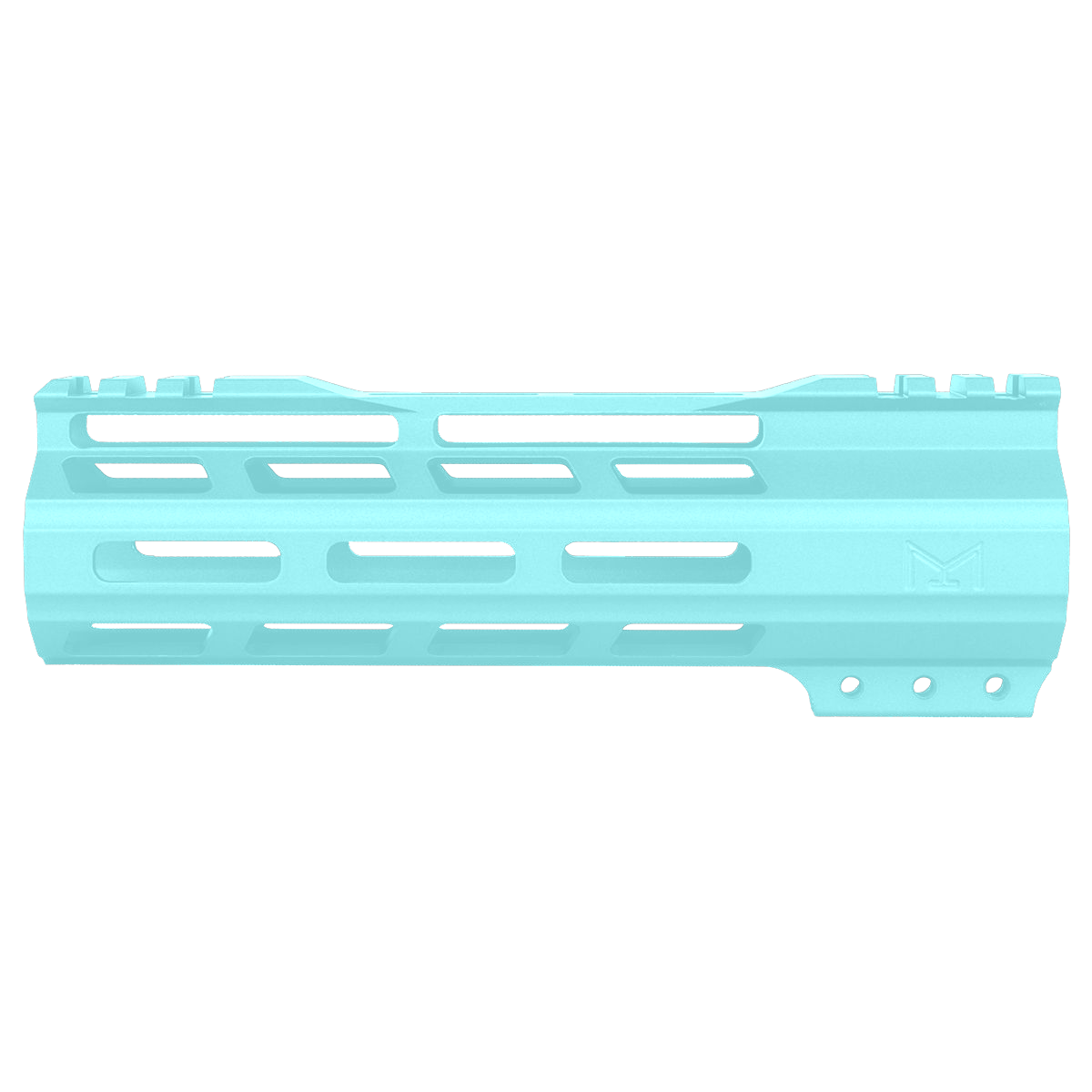 AR-15 M-Lok 7" Super Slim Free Float Hybrid Top Cut Handguard - Robins Egg Blue