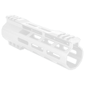 AR-15 M-Lok 7" Super Slim Free Float Hybrid Top Cut Handguard-Cerakote White