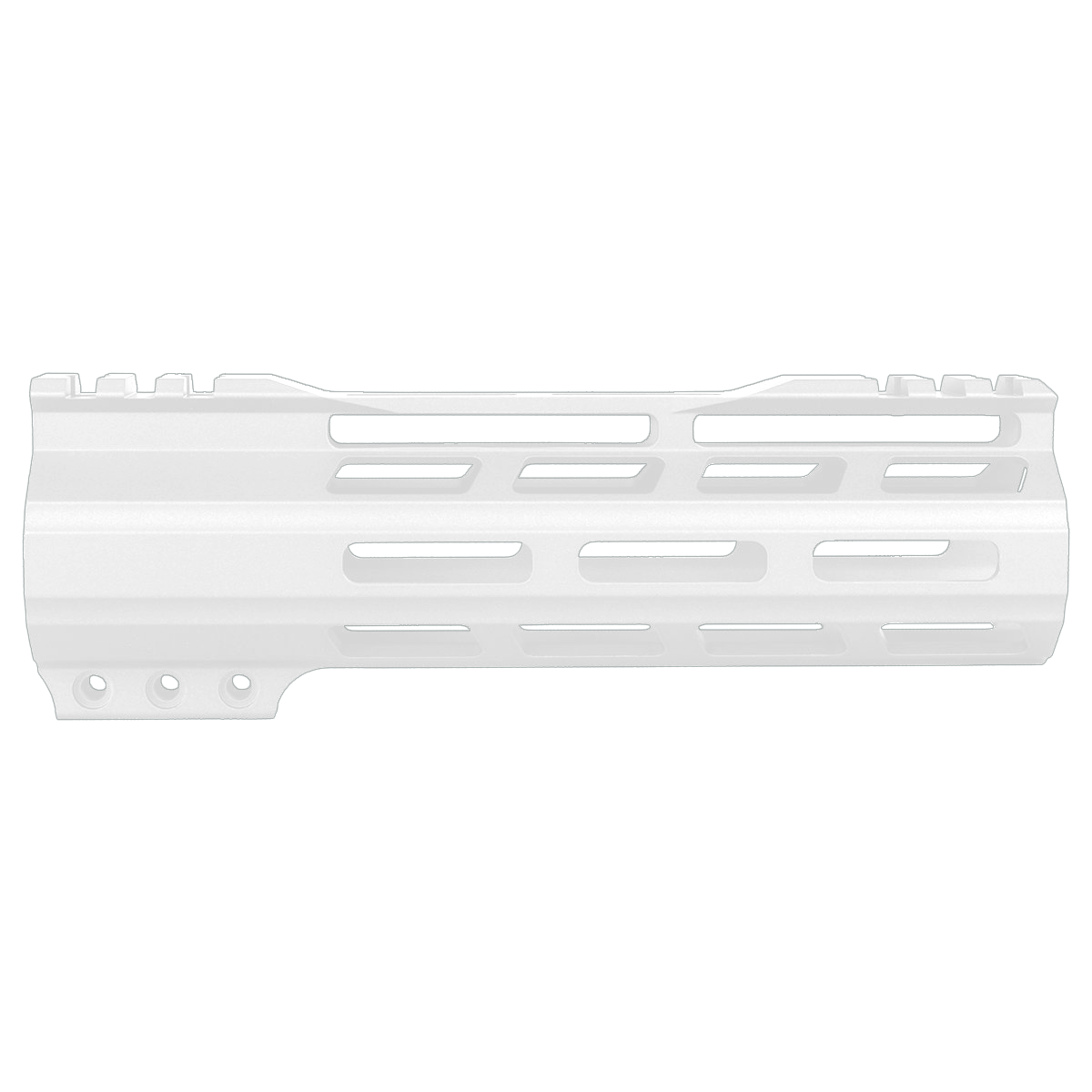AR-15 M-Lok 7" Super Slim Free Float Hybrid Top Cut Handguard-Cerakote White