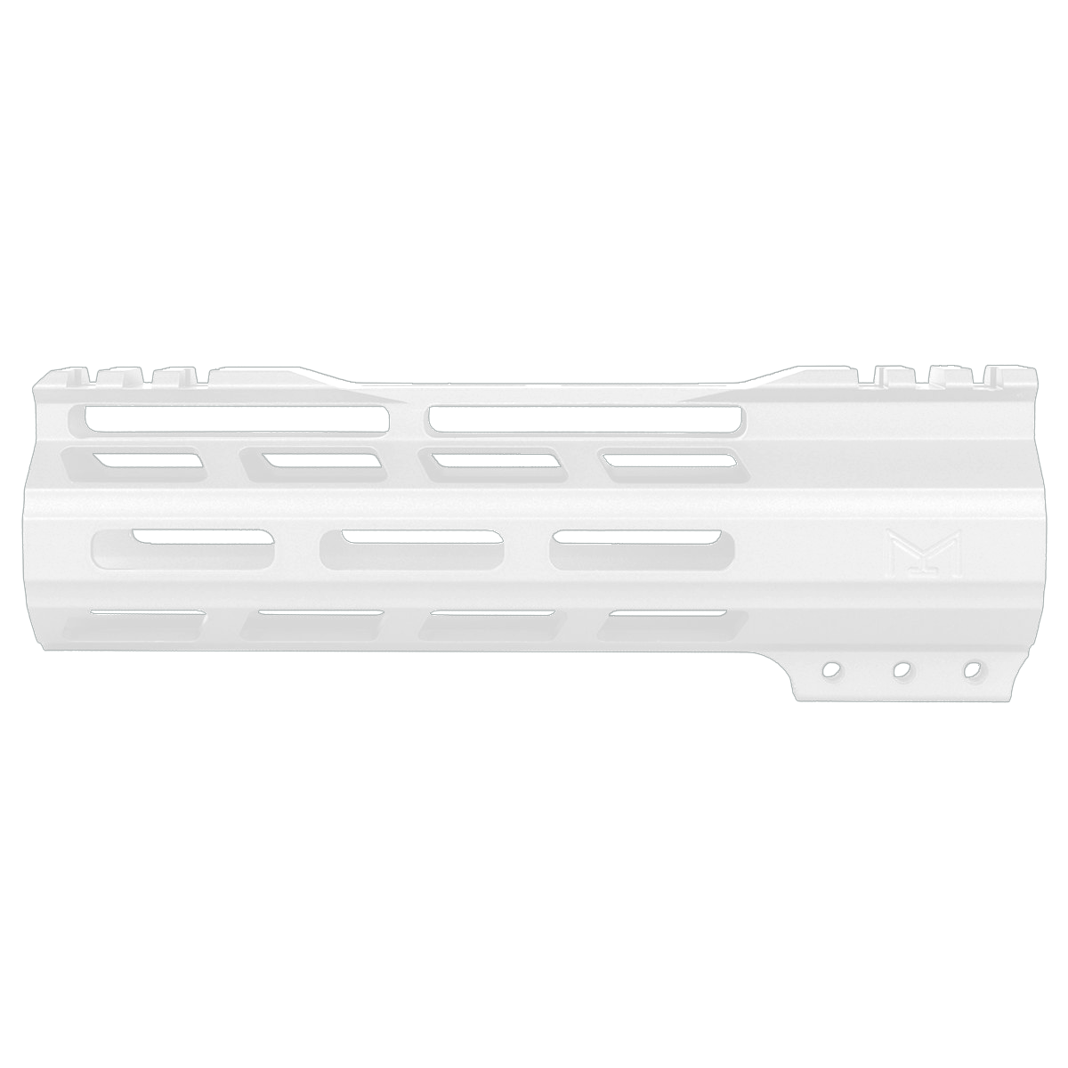 AR-15 M-Lok 7" Super Slim Free Float Hybrid Top Cut Handguard-Cerakote White