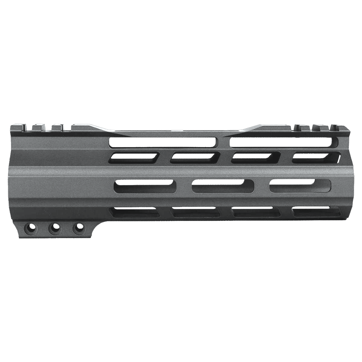 AR-15 M-Lok 7" Super Slim Free Float Hybrid Top Cut Handguard-Cerakote Tungsten