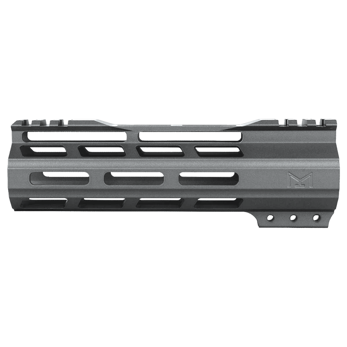 AR-15 M-Lok 7" Super Slim Free Float Hybrid Top Cut Handguard-Cerakote Tungsten