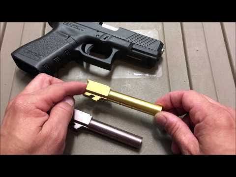 Barrel for Grizzly 102 & Glock 19 9MM, Titanium Nitride Rose Gold Finish |Unthreaded