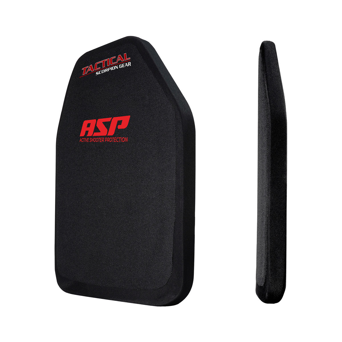 Tactical Scorpion ASP Active Shooter Protection Body Armor Plates - Level RF2 Special Threats ASP PE Body Armor 8x10 Plate