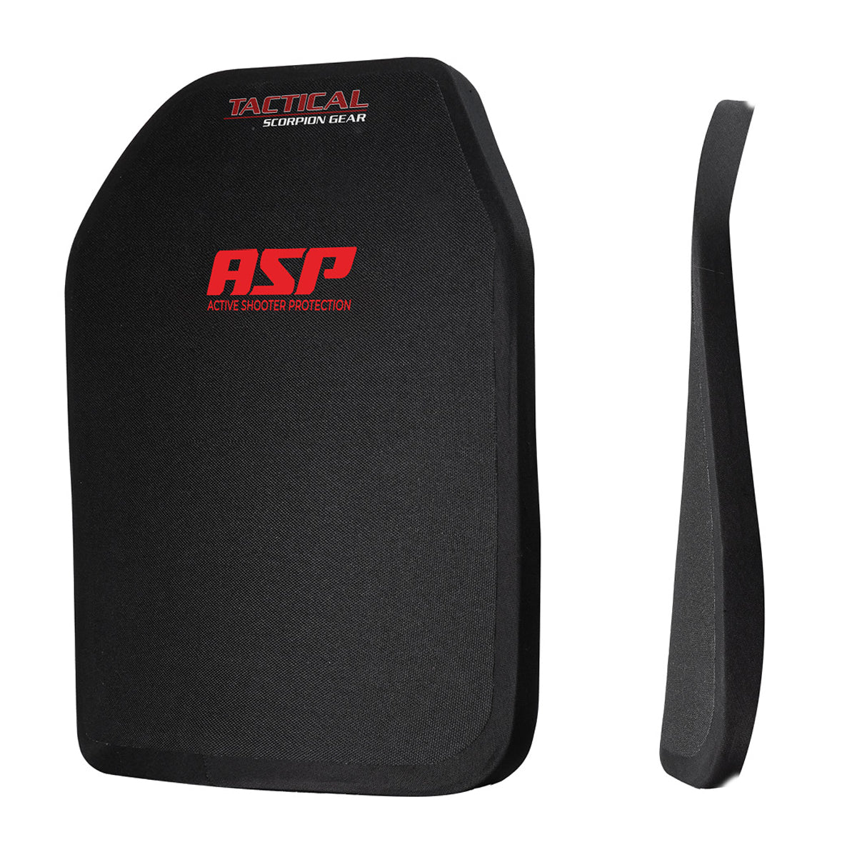Tactical Scorpion ASP Active Shooter Protection Body Armor Plates - Level RF2 Special Threats ASP PE Body Armor Large SAPI Plate