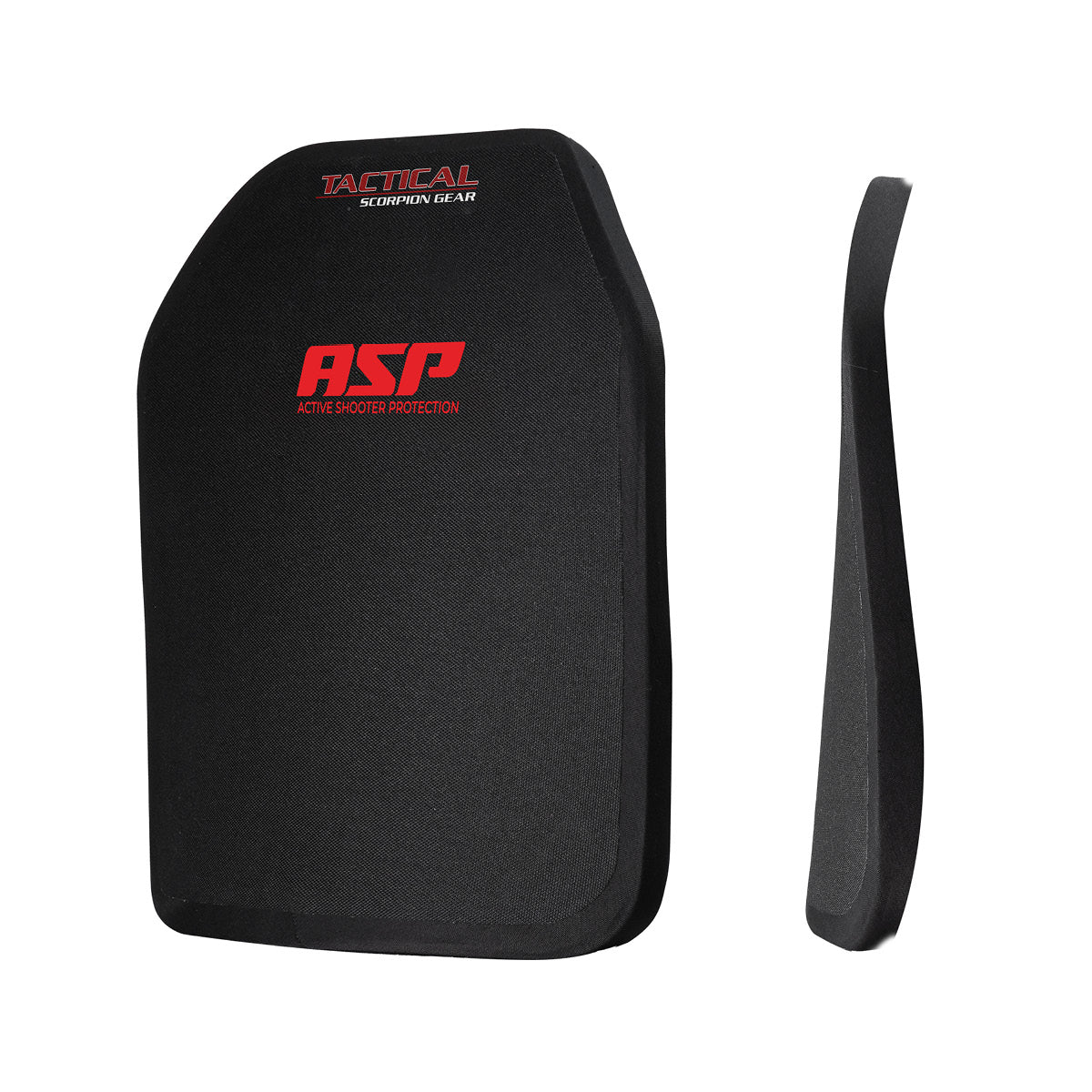 Tactical Scorpion ASP Active Shooter Protection Body Armor Plates - Level RF2 Special Threats ASP PE Body Armor 10x12 Plate